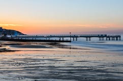 Alba del pilastro di Boscombe fotografia stock libera da diritti Alba del pilastro di Boscombe fotografia stock libera da diritti