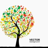 Albero astratto del cuore Immagini Stock Albero astratto del cuore Immagini Stock