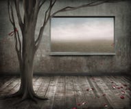 Albero solo illustrazione di stock Albero solo illustrazione di stock