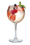 Alcoholic cocktail with berries and ice. Strong alcoholic drink on a white background stock photos Alcoholic cocktail with berries and ice. Strong alcoholic drink on a white background stock photos