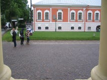 Aleia na catedral no Peter e no Paul Fortress foto de stock royalty free Aleia na catedral no Peter e no Paul Fortress foto de stock royalty free