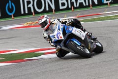 Alex Baldolini #25 su Suzuki GSX-R 600 NS Suriano Corse Supersport WSS immagine stock libera da diritti Alex Baldolini #25 su Suzuki GSX-R 600 NS Suriano Corse Supersport WSS immagine stock libera da diritti