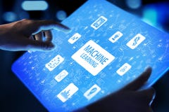 Algoritmos de aprendizaje profundos de la máquina, inteligencia artificial, AI, automatización y tecnología moderna en negocio co fotografía de archivo Algoritmos de aprendizaje profundos de la máquina, inteligencia artificial, AI, automatización y tecnología moderna en negocio co fotografía de archivo