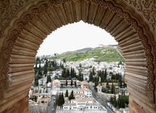 Alhambra complex in Granada stock photo Alhambra complex in Granada stock photo