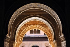 Alhambra Palace à Grenade, Andalousie, Espagne photos stock Alhambra Palace à Grenade, Andalousie, Espagne photos stock