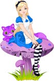 Alice no país das maravilhas ilustração stock Alice no país das maravilhas ilustração stock