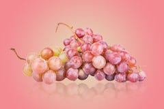 Alimento saudável das uvas é isolado em um fundo da rosa Foto de Stock Royalty Free Alimento saudável das uvas é isolado em um fundo da rosa Foto de Stock Royalty Free