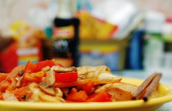 Alimento tailandese - frittura #0 di Stir fotografia stock Alimento tailandese - frittura #0 di Stir fotografia stock
