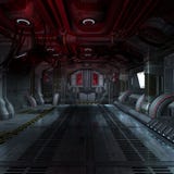 All'interno di una nave spaziale futuristica 3D di scifi illustrazione di stock All'interno di una nave spaziale futuristica 3D di scifi illustrazione di stock