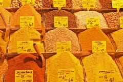 All kind of oriental spices in the Istanbul Spice Bazaar Stock Photo All kind of oriental spices in the Istanbul Spice Bazaar Stock Photo