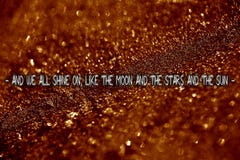 We all shine like the moon text quote in beautiful background royalty free stock images We all shine like the moon text quote in beautiful background royalty free stock images