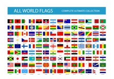 All Vector World Country Flags. Part 1 Stock Images All Vector World Country Flags. Part 1 Stock Images
