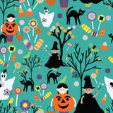 Allhelgonaaftontrick eller festgräsplansmattrande stock illustrationer Allhelgonaaftontrick eller festgräsplansmattrande stock illustrationer