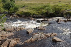 Allt Eigheach, Rannoch причаливает стоковая фотография Allt Eigheach, Rannoch причаливает стоковая фотография