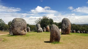 Almendres Cromlech zdjęcie royalty free Almendres Cromlech zdjęcie royalty free