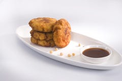 Aloo Tikki o Fried Potato Balls o Chaat Immagini Stock Aloo Tikki o Fried Potato Balls o Chaat Immagini Stock