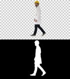 Walking engineer, Alpha Channel stock image Walking engineer, Alpha Channel stock image