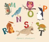 Alphabet&Animals, part3 royalty ilustracja Alphabet&Animals, part3 royalty ilustracja