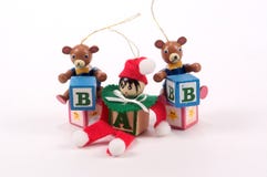 Alphabet Block Tree Ornaments royalty free stock photo Alphabet Block Tree Ornaments royalty free stock photo