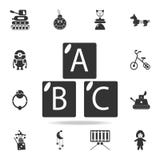 Alphabet cubes with letters A,B,C icon. Detailed set of baby toys icons. Premium quality graphic design. One of the collection ico. Ns for websites, web design royalty free illustration Alphabet cubes with letters A,B,C icon. Detailed set of baby toys icons. Premium quality graphic design. One of the collection ico. Ns for websites, web design royalty free illustration