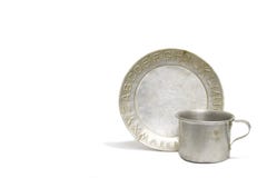 Alphabet Plate & Cup Stock Photos Alphabet Plate & Cup Stock Photos