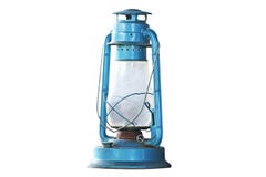 Alte blaue Lampe stockbilder Alte blaue Lampe stockbilder