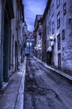 Alte Quebec-Straße nachts, hdr lizenzfreie stockfotografie Alte Quebec-Straße nachts, hdr lizenzfreie stockfotografie