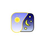 Alternation of day and night vector illustration Alternation of day and night vector illustration