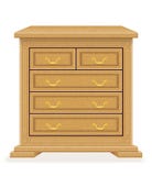 Hölzernes Der Karikatur Kommode Vektor Abbildung - Bild: 39345732