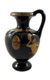 Altgriechischer Vase mit mythologischen Malereien auf weißem Hintergrund stockfoto Altgriechischer Vase mit mythologischen Malereien auf weißem Hintergrund stockfoto