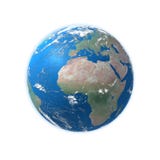 Alto programma dettagliato della terra, Europa, Africa immagini stock libere da diritti Alto programma dettagliato della terra, Europa, Africa immagini stock libere da diritti