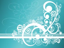 Alzavola astratta floreale royalty illustrazione gratis Alzavola astratta floreale royalty illustrazione gratis