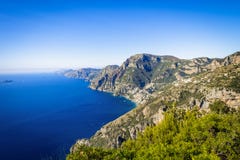 Amalfi Coast with beautiful Gulf of Salerno, Campania, Italy royalty free stock photos Amalfi Coast with beautiful Gulf of Salerno, Campania, Italy royalty free stock photos