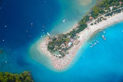 Amazing aerial view of Blue Lagoon in Oludeniz Stock Photo Amazing aerial view of Blue Lagoon in Oludeniz Stock Photo