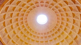 The amazing dome of the Pantheon in Rome stock images The amazing dome of the Pantheon in Rome stock images