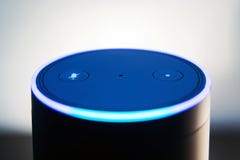 Amazon Echo voice recognition stock photos Amazon Echo voice recognition stock photos