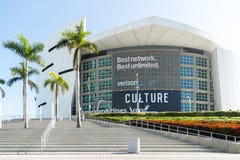 American Airlines-de Arena is naar huis aan Miami stock afbeelding American Airlines-de Arena is naar huis aan Miami stock afbeelding