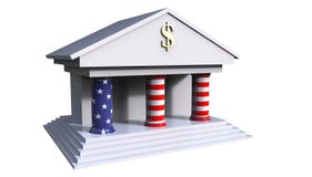 American Bank établissant l'illustration 3d avec les couleurs de l'AM illustration libre de droits American Bank établissant l'illustration 3d avec les couleurs de l'AM illustration libre de droits