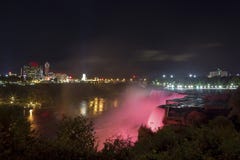 American Falls And Niagara Falls City In Canada Royalty Free Stock Photography