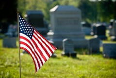 American Flag On Memorial Day Royalty Free Stock Image American Flag On Memorial Day Royalty Free Stock Image