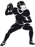 American football player, silhouette