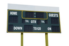 Blank Football Scoreboard Stock Photos - Royalty Free Pictures