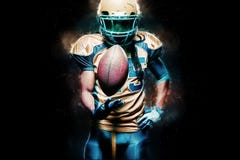 American football sportsman player isolated on black background royalty free stock photos American football sportsman player isolated on black background royalty free stock photos