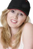American Girl In Baseball Cap Stock Image American Girl In Baseball Cap Stock Image