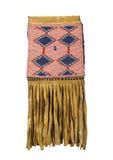 American Indian Beaded Buckskin Bag Isolated Stock Photos American Indian Beaded Buckskin Bag Isolated Stock Photos