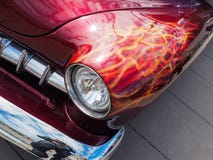 American muscle car with custom paint job stock photos American muscle car with custom paint job stock photos