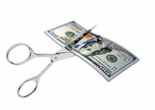amerikanische Dollar-Währung 3D USA mit Scheren lizenzfreie abbildung amerikanische Dollar-Währung 3D USA mit Scheren lizenzfreie abbildung
