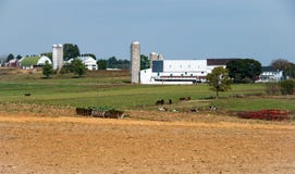 Amish Farm with Vintage Farm Equipment stock photos Amish Farm with Vintage Farm Equipment stock photos