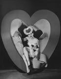 Amor del día de tarjeta del día de San Valentín fotos de archivo Amor del día de tarjeta del día de San Valentín fotos de archivo