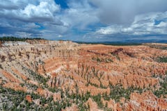 Amphitheater at Bryce point, Bryce Canyon, Utah stock photography Amphitheater at Bryce point, Bryce Canyon, Utah stock photography